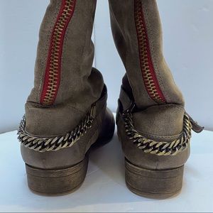Grey Tan Madden Girl Boots